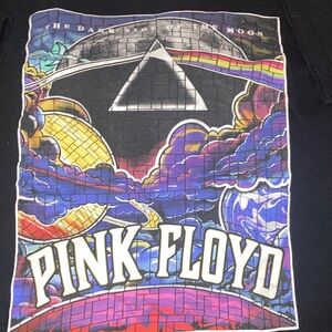 Pink Floyd Black Tee with Colorful Album Art one of a kind!
